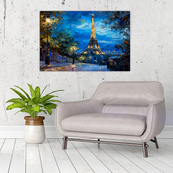 Slika - Uljana slika Eiffelovog tornja (90x60 cm)