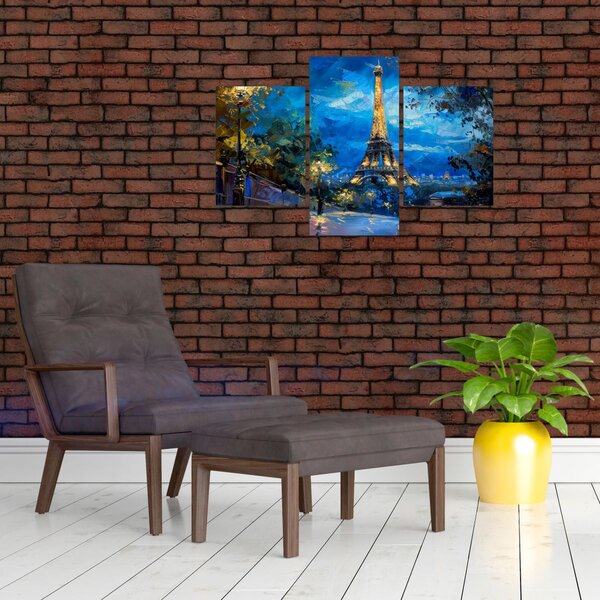 Slika - Uljana slika Eiffelovog tornja (90x60 cm)