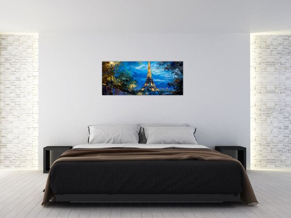 Slika - Uljana slika Eiffelovog tornja (120x50 cm)