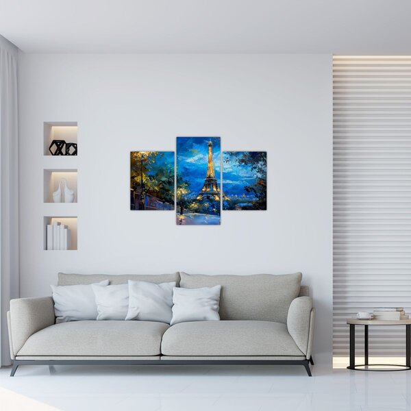 Slika - Uljana slika Eiffelovog tornja (90x60 cm)
