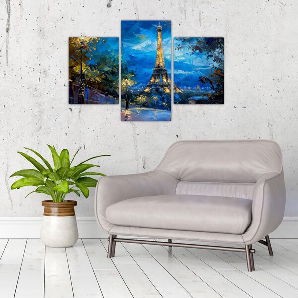 Slika - Uljana slika Eiffelovog tornja (90x60 cm)