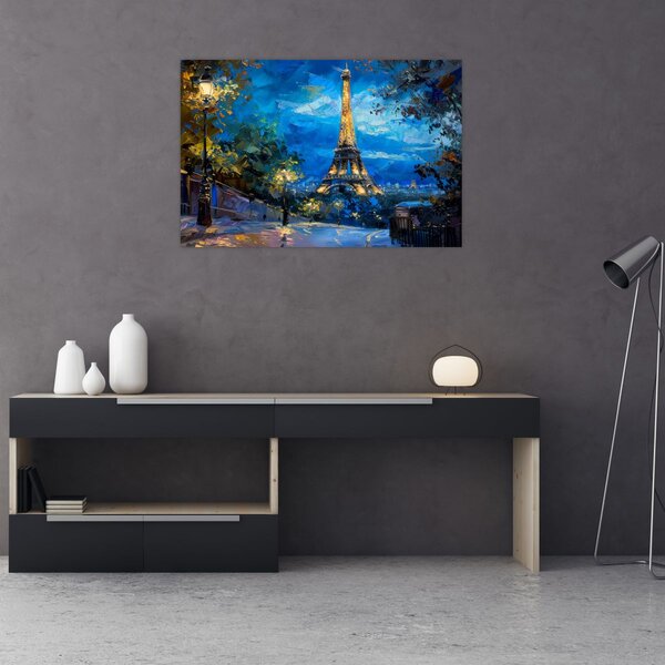 Slika - Uljana slika Eiffelovog tornja (90x60 cm)
