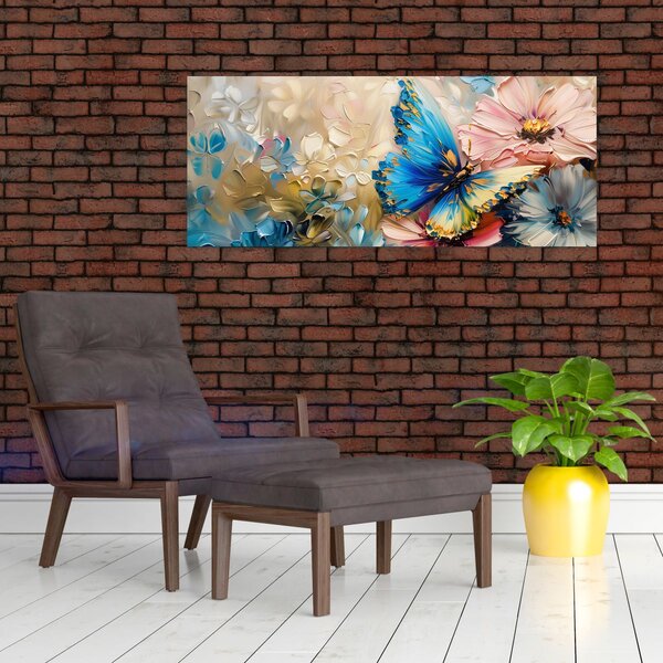 Slika - Slikanje cvijeća i leptira (120x50 cm)