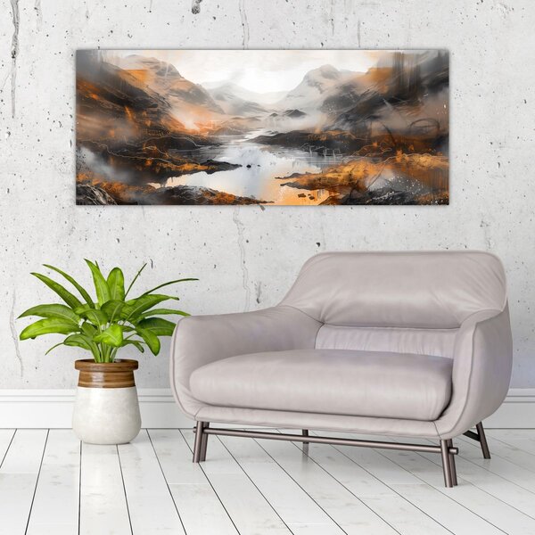 Slika - Slikanje planinskih pejzaža (120x50 cm)