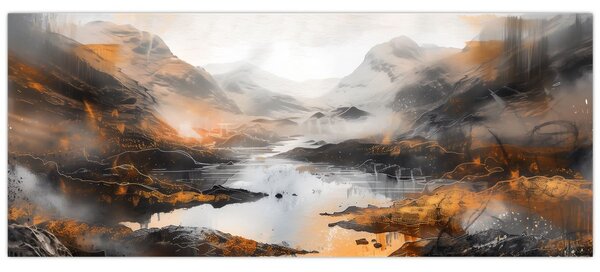 Slika - Slikanje planinskih pejzaža (120x50 cm)