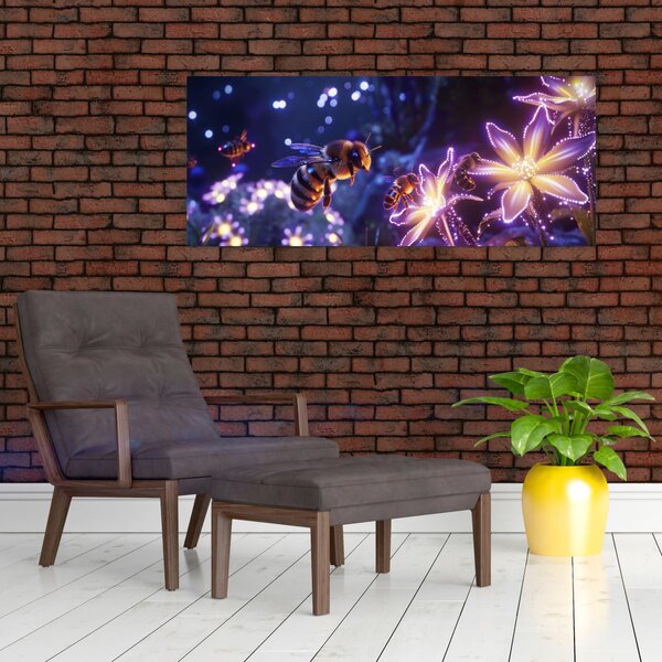 Slika - Pčelinja livada III. (120x50 cm)