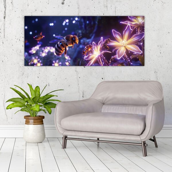 Slika - Pčelinja livada III. (120x50 cm)