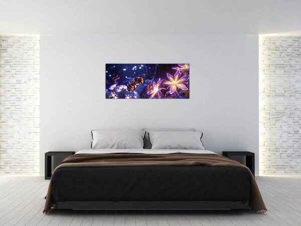 Slika - Pčelinja livada III. (120x50 cm)