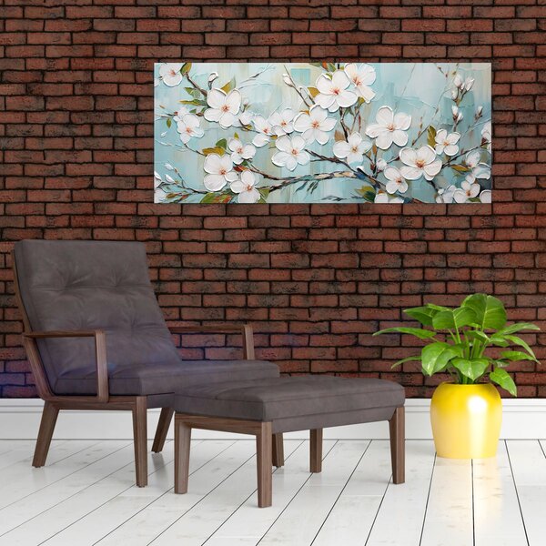 Slika - Slikanje, rascvjetale grane (120x50 cm)