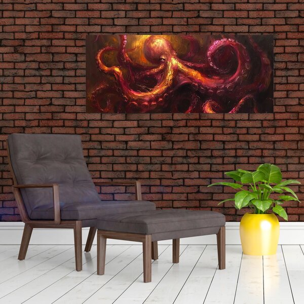 Slika - Hobotnica, ulje na platnu (120x50 cm)