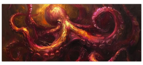 Slika - Hobotnica, ulje na platnu (120x50 cm)