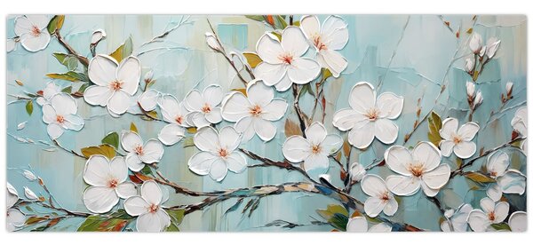Slika - Slikanje, rascvjetale grane (120x50 cm)