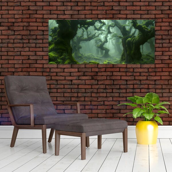 Slika - Šuma obrasla mahovinom (120x50 cm)