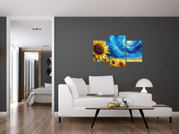 Slika - Slikanje suncokreta (90x60 cm)