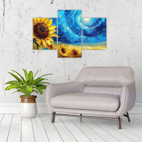 Slika - Slikanje suncokreta (90x60 cm)