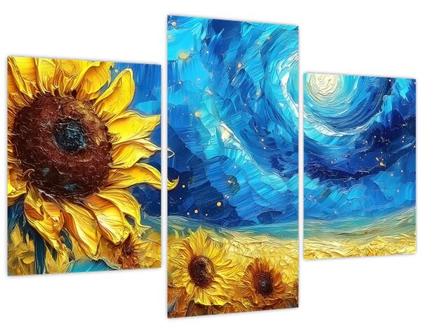 Slika - Slikanje suncokreta (90x60 cm)