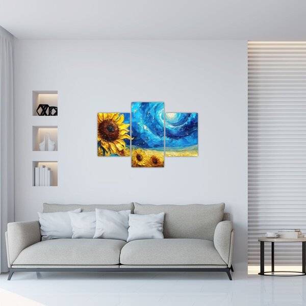 Slika - Slikanje suncokreta (90x60 cm)