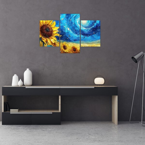 Slika - Slikanje suncokreta (90x60 cm)