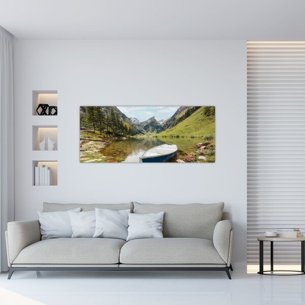 Slika - Seealpsee, jezero u Švicarskoj (120x50 cm)