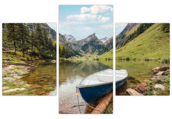 Slika - Seealpsee, jezero u Švicarskoj (90x60 cm)