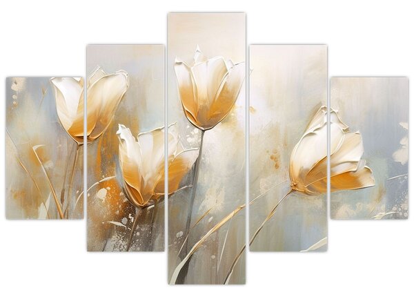 Slika - Slikanje tulipana (150x105 cm)