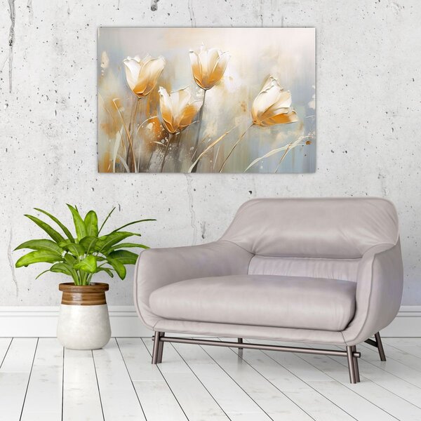 Slika - Slikanje tulipana (90x60 cm)