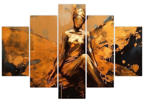Slika - Apstrakcija vile (150x105 cm)