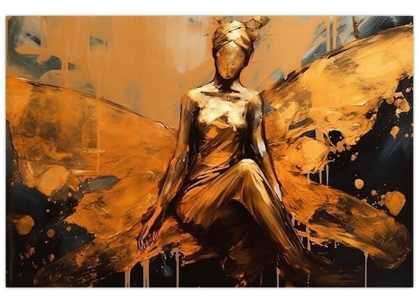 Slika - Apstrakcija vile (90x60 cm)