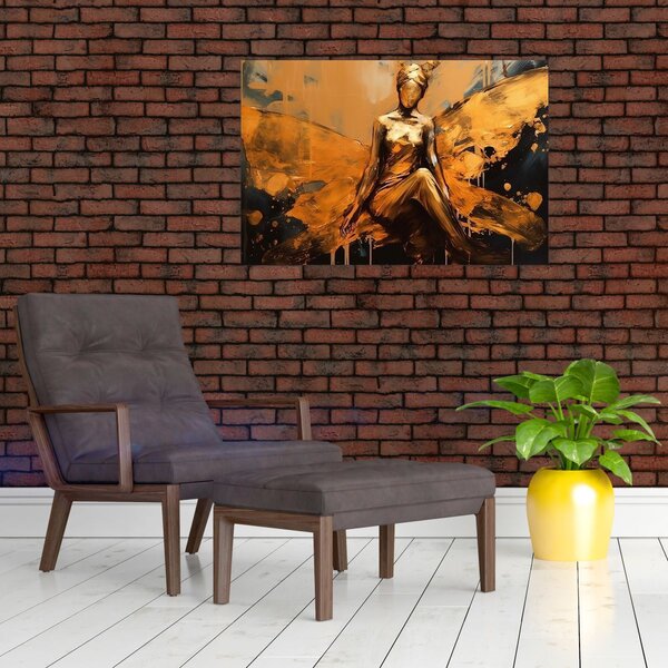 Slika - Apstrakcija vile (90x60 cm)
