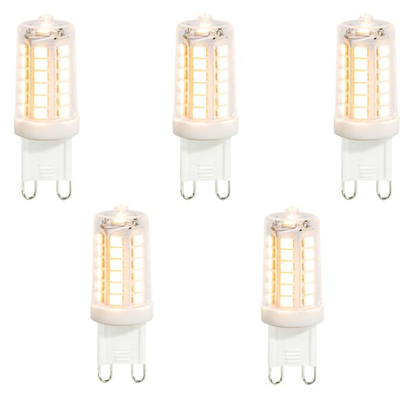 Set od 5 G9 LED žarulja prozirne 3,5W 480 lm 2700K