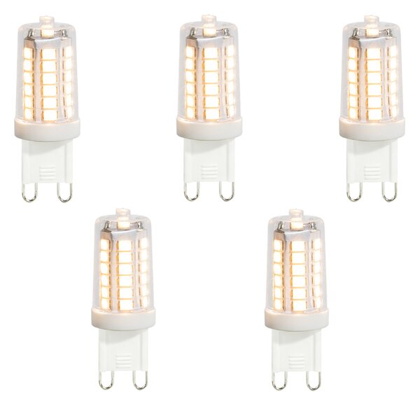 Set od 5 G9 LED žarulja prozirne 3,5W 480 lm 3000K
