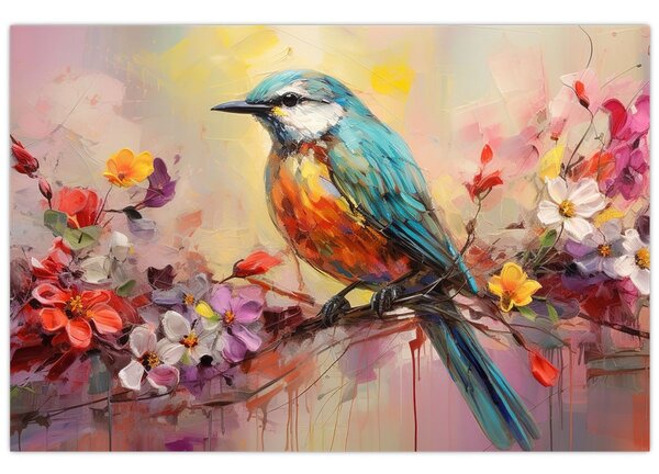 Slika - Slikanje ptice (90x60 cm)