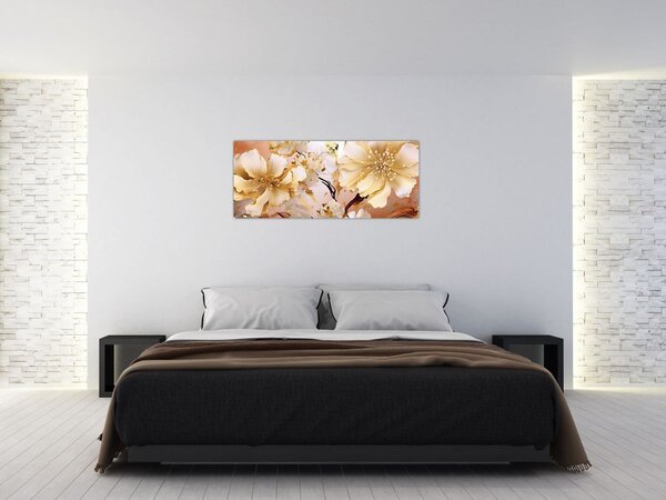 Slika - Zlatno cvijeće (120x50 cm)