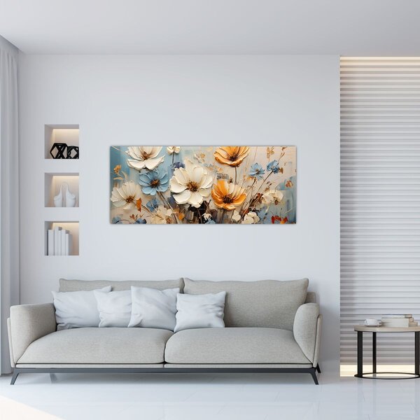 Slika - Buketi, slikanje (120x50 cm)