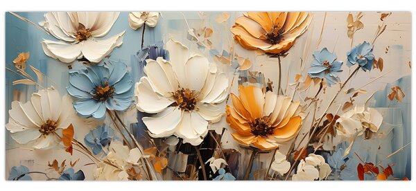 Slika - Buketi, slikanje (120x50 cm)