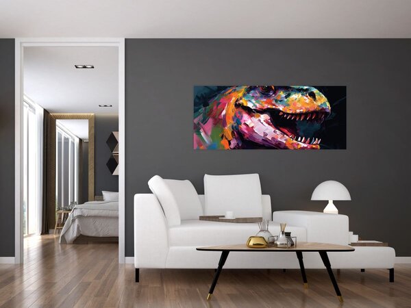 Slika - Dinosaur, slika (120x50 cm)