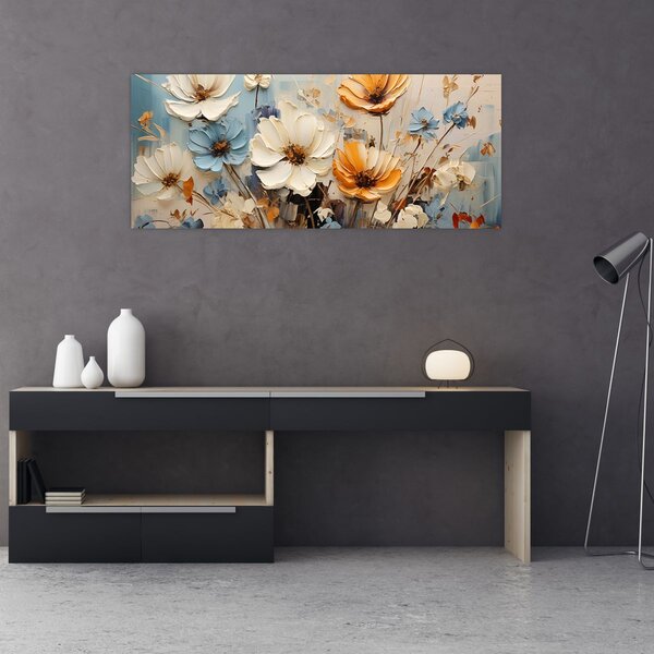 Slika - Buketi, slikanje (120x50 cm)