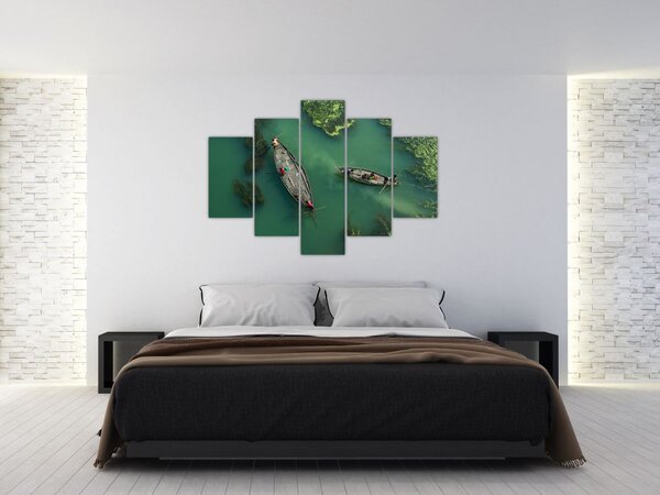 Slika - Ribari na rijeci (150x105 cm)