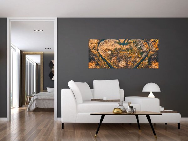 Slika - Rijeka u obliku srca (120x50 cm)