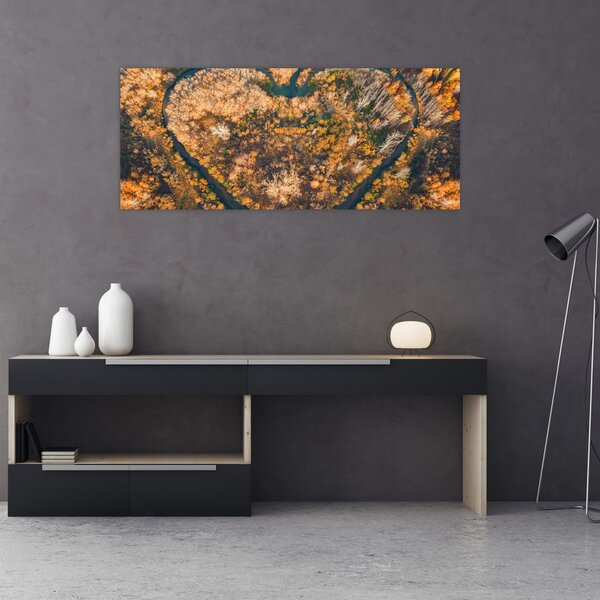 Slika - Rijeka u obliku srca (120x50 cm)