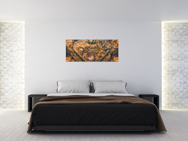Slika - Rijeka u obliku srca (120x50 cm)