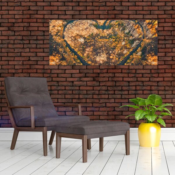 Slika - Rijeka u obliku srca (120x50 cm)