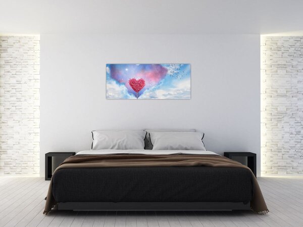 Slika - Stablo ružičastog srca (120x50 cm)
