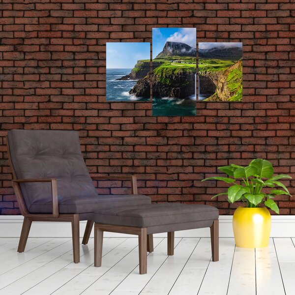 Slika - Vodopad Múlafossur (90x60 cm)