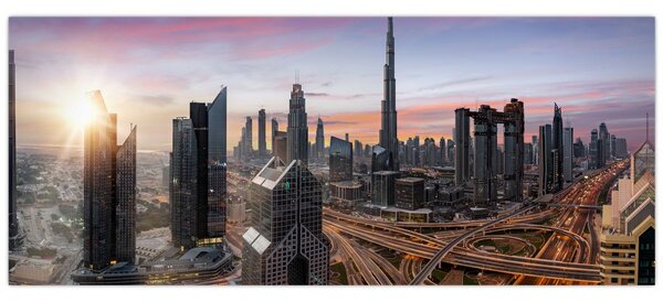 Slika - Panorama Dubaija (120x50 cm)