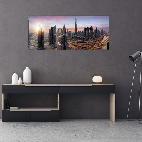 Slika - Panorama Dubaija (120x50 cm)
