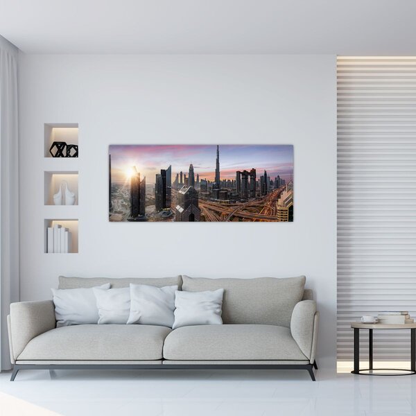 Slika - Panorama Dubaija (120x50 cm)