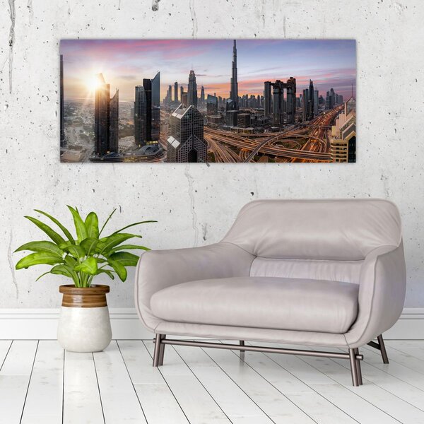 Slika - Panorama Dubaija (120x50 cm)