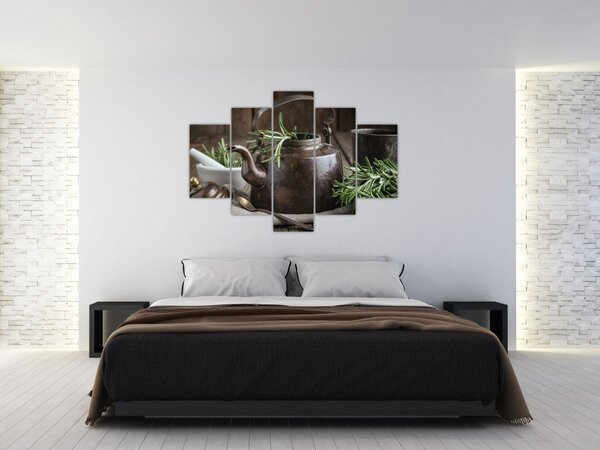 Slika - Čajnik s ružmarinom (150x105 cm)