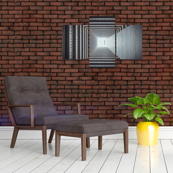 Slika - Pogled iz unutrašnjosti zgrade (90x60 cm)